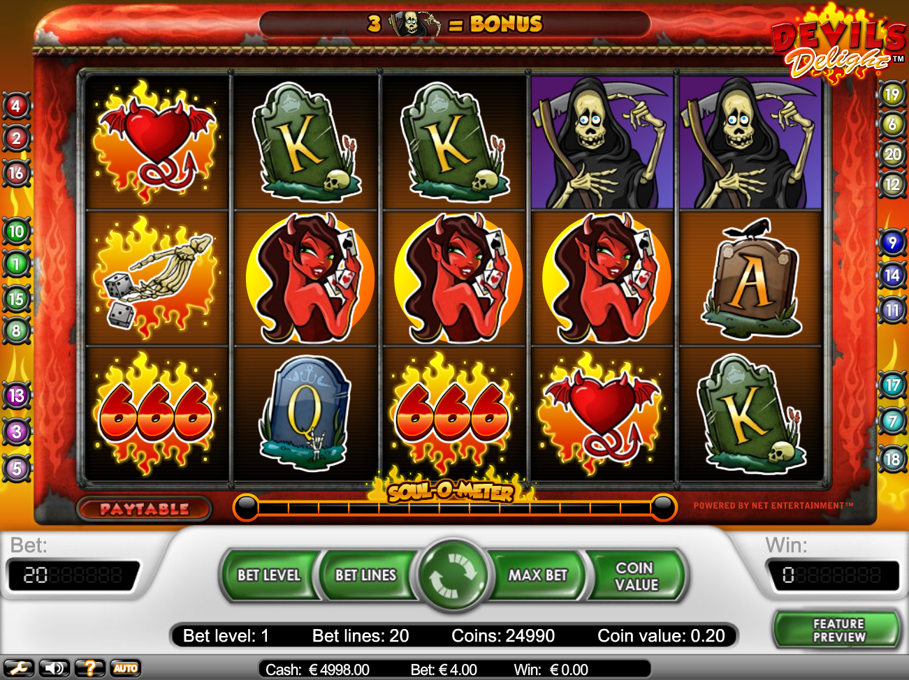Devil's Delight  (Дьявольское удовольствие) из раздела Игровые автоматы